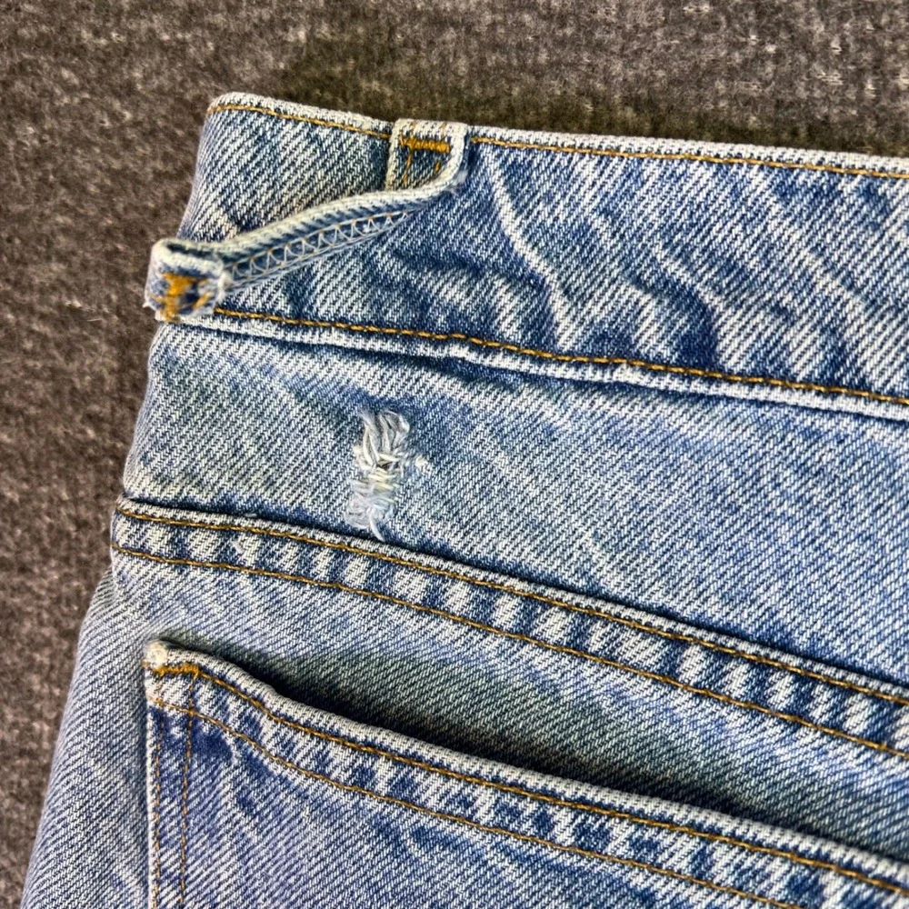VTG 90s Levis 550 Jeans Mens 38x32 Light Wash Orange Tab Tapered Relaxed Grunge‎